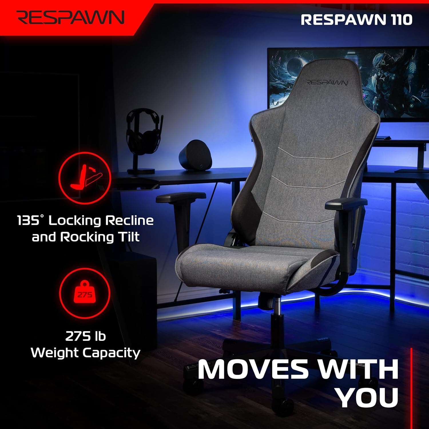 RESPAWN 110 Ergonomic Gaming Chair 2